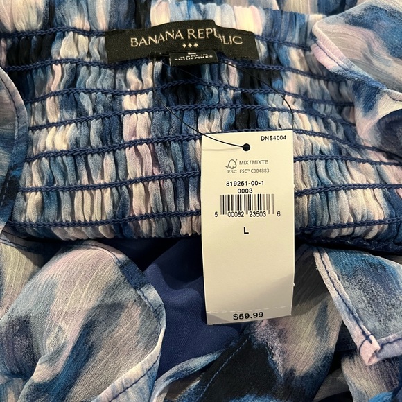 NWT Banana Republic Factory flirty tie back ruffle tank - Picture 4 of 7